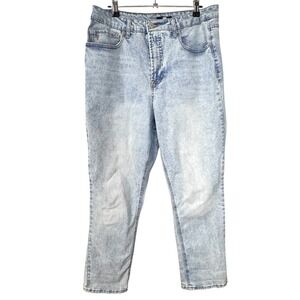 FRYE Womens Jeans‎ Blue Acid Wash Straight Leg Denim Pants Size 10 - 12